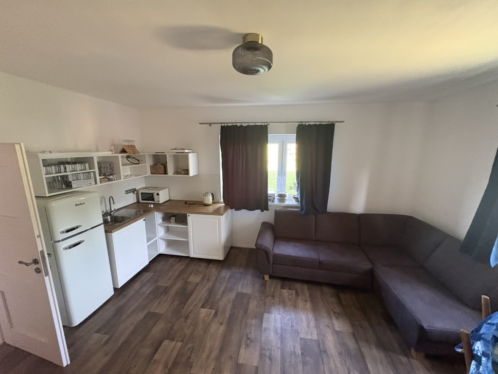Apartmán 1 – kuchyňka a obývací část